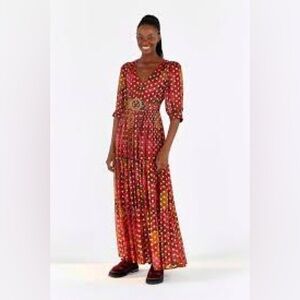 Farm Rio Banana Flower maxi dress NWT